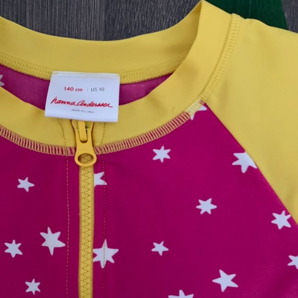Hanna Andersson Full Zip Rashguard (Size 10) - Picture 2 of 4